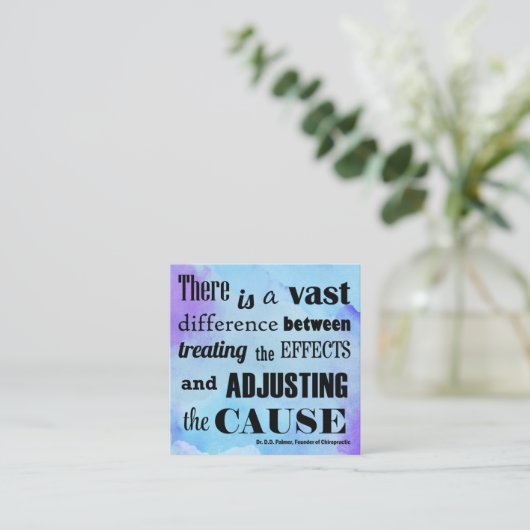 Het aanpassen van de Waterverf van de Oorzaak Chir Vierkante Visitekaartje (Staand voorkant)