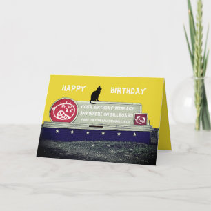 Het AANPLAKBORD van de VERJAARDAG van de DOUANE Kaart