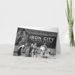 Het Aanplakbord van het bier, 1938 Kaart