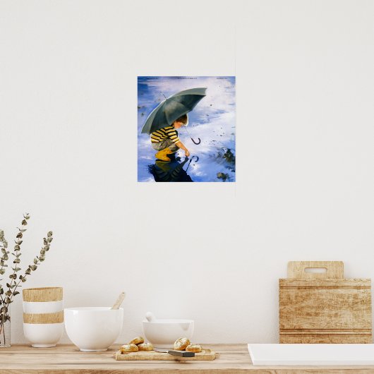 Het aanraken van de Hemel (de Druk van het Canvas) Poster (Keuken)