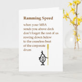 Het aanstampen Snelheid - een grappig de Kaart (Gele Bloem)