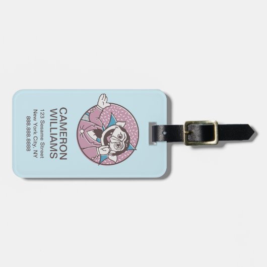 Het aantal | Je kunt altijd op mij rekenen Bagagelabel (Voorkant horizontaal)