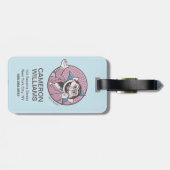 Het aantal | Je kunt altijd op mij rekenen Bagagelabel (Achterkant horizontaal)