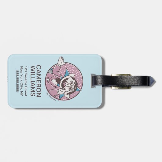 Het aantal | Je kunt altijd op mij rekenen Bagagelabel (Achterkant horizontaal)