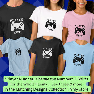 Het Aantal van de verandering, Speler één Aanpasse T-shirt