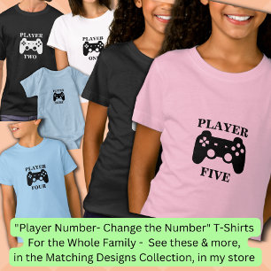 Het Aantal van de verandering, Speler Vijf het Aan T-shirt