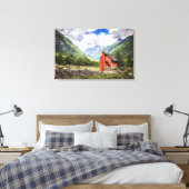 Het aantrekkelijke landschap van het berglandschap canvas afdruk (Insitu (Slaapkamer))