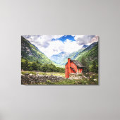 Het aantrekkelijke landschap van het berglandschap canvas afdruk (Voorkant)