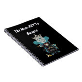 Het aap-sleutel tot succes cadeau notitieboek (Rechterzijde)