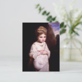 Het aardbeienmeisje briefkaart (Staand voorkant)