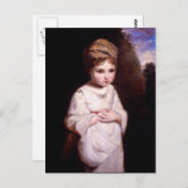 Het aardbeienmeisje briefkaart (Voorkant / Achterkant)