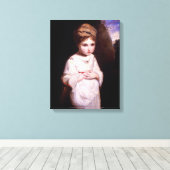 Het aardbeienmeisje canvas afdruk (Insitu (Houten vloer))