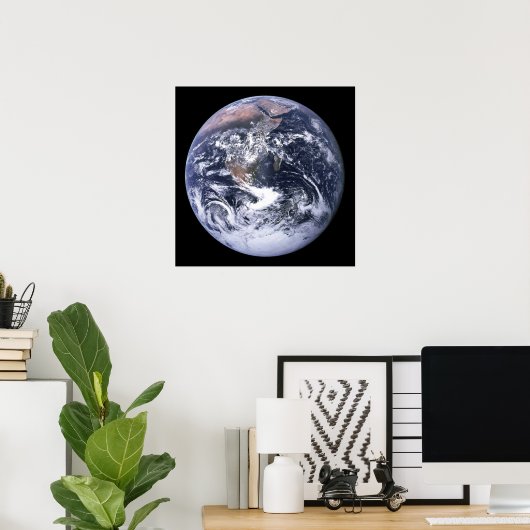 Het Aarde-Poster Poster (Thuiskantoor)