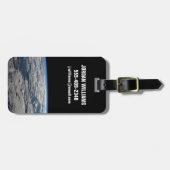 Het aardoppervlak boven een bewolkt Western Austra Bagagelabel (Voorkant horizontaal)