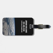 Het aardoppervlak boven een bewolkt Western Austra Bagagelabel (Achterkant horizontaal)