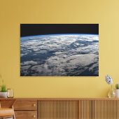 Het aardoppervlak boven een bewolkt Western Austra Canvas Afdruk (Insitu (Woonkamer))