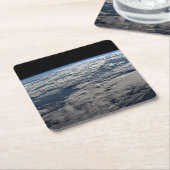 Het aardoppervlak boven een bewolkt Western Austra Kartonnen Onderzetters (Schuin)