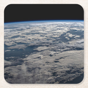 Het aardoppervlak boven een bewolkt Western Austra Kartonnen Onderzetters