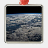 Het aardoppervlak boven een bewolkt Western Austra Metalen Ornament (Voorkant)