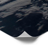 Het aardoppervlak boven een bewolkt Western Austra Poster (Hoek)