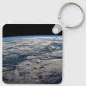 Het aardoppervlak boven een bewolkt Western Austra Sleutelhanger (Achterkant)