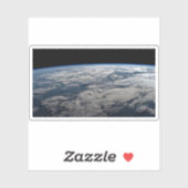 Het aardoppervlak boven een bewolkt Western Austra Sticker (Vel)