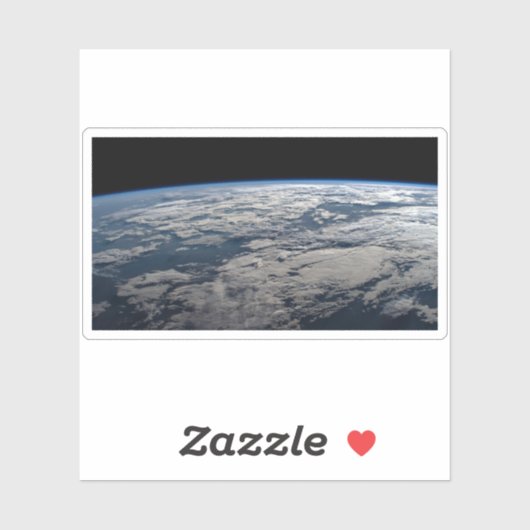 Het aardoppervlak boven een bewolkt Western Austra Sticker (Vel)