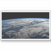 Het aardoppervlak boven een bewolkt Western Austra Sticker (Voorkant)