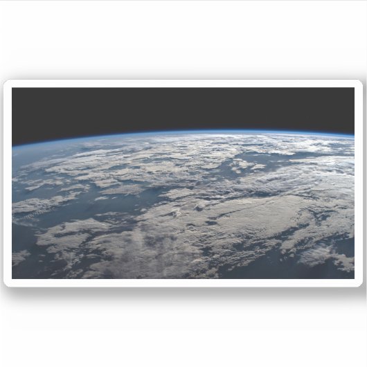 Het aardoppervlak boven een bewolkt Western Austra Sticker (Voorkant)