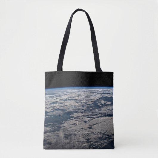 Het aardoppervlak boven een bewolkt Western Austra Tote Bag (Voorkant)