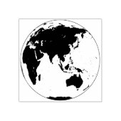 Het aardse Wereldbol A Global Impression Asia Rubberstempel (Afrduk)