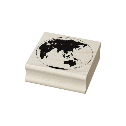Het aardse Wereldbol A Global Impression Asia Rubberstempel (Stempel)