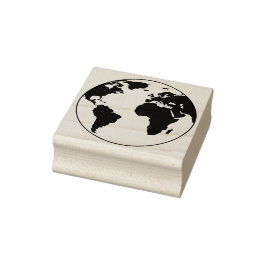 Het aardse Wereldbol A Global Impression Europe Rubberstempel