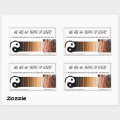 Het aardspectrum rechthoekige sticker (Vel)