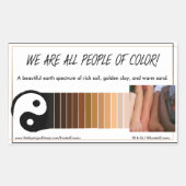 Het aardspectrum rechthoekige sticker (Voorkant)