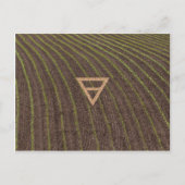 Het aardsymbool van het element briefkaart (Voorkant)