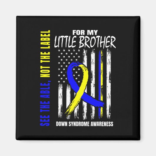 Het Able Not Label Down Syndroom, broertje Magneet (Voorkant)