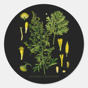 Het Absint van Artemesia Ronde Sticker