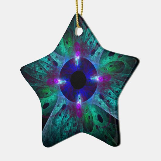 Het Abstracte Art Star-Ornament van het oog Keramisch Ornament (Links)