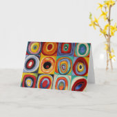 Het Abstracte Art. van Kandinsky Kaart (Gele Bloem)