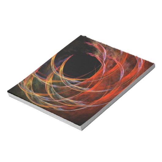 Het Abstracte cirkelblok van de Kunst breken Notitieblok (Linkerzijde)