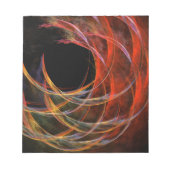 Het Abstracte cirkelblok van de Kunst breken Notitieblok (Voorkant)