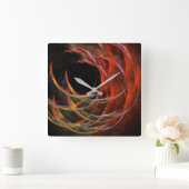 Het Abstracte cirkelvormig maken van het vierkant Vierkante Klok (Huis)