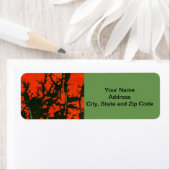 Het abstracte etiket van de het terugkeeradres van (Insitu)