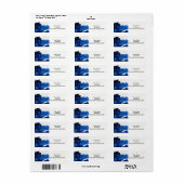 Het abstracte etiket van de het terugkeeradres van (Full Sheet)