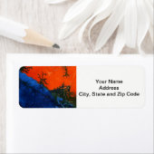 Het abstracte etiket van de het terugkeeradres van (Insitu)