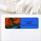 Het abstracte etiket van de het terugkeeradres van (Insitu)