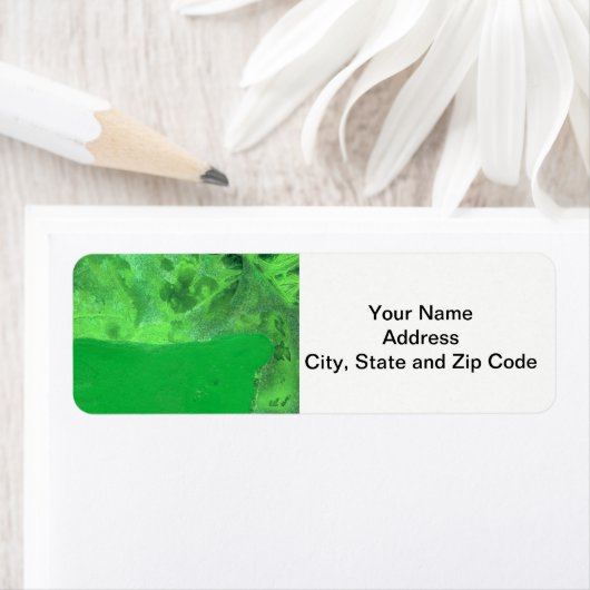 Het abstracte etiket van de het terugkeeradres van (Insitu)