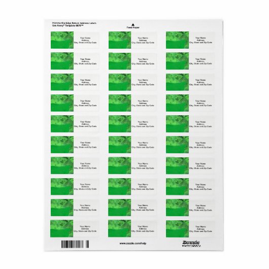 Het abstracte etiket van de het terugkeeradres van (Full Sheet)