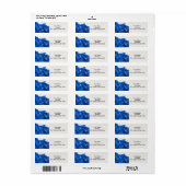Het abstracte etiket van de het terugkeeradres van (Full Sheet)